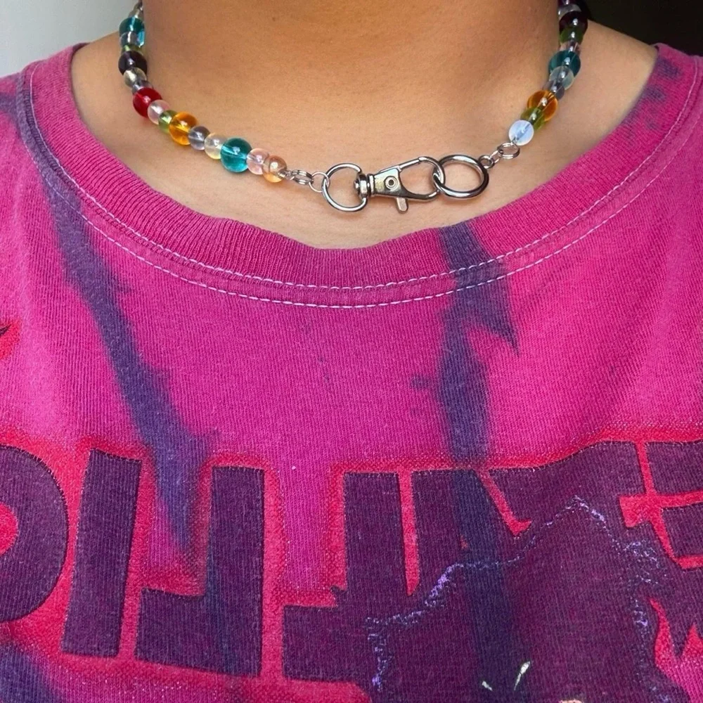 Multicolor Glass Bead Necklace